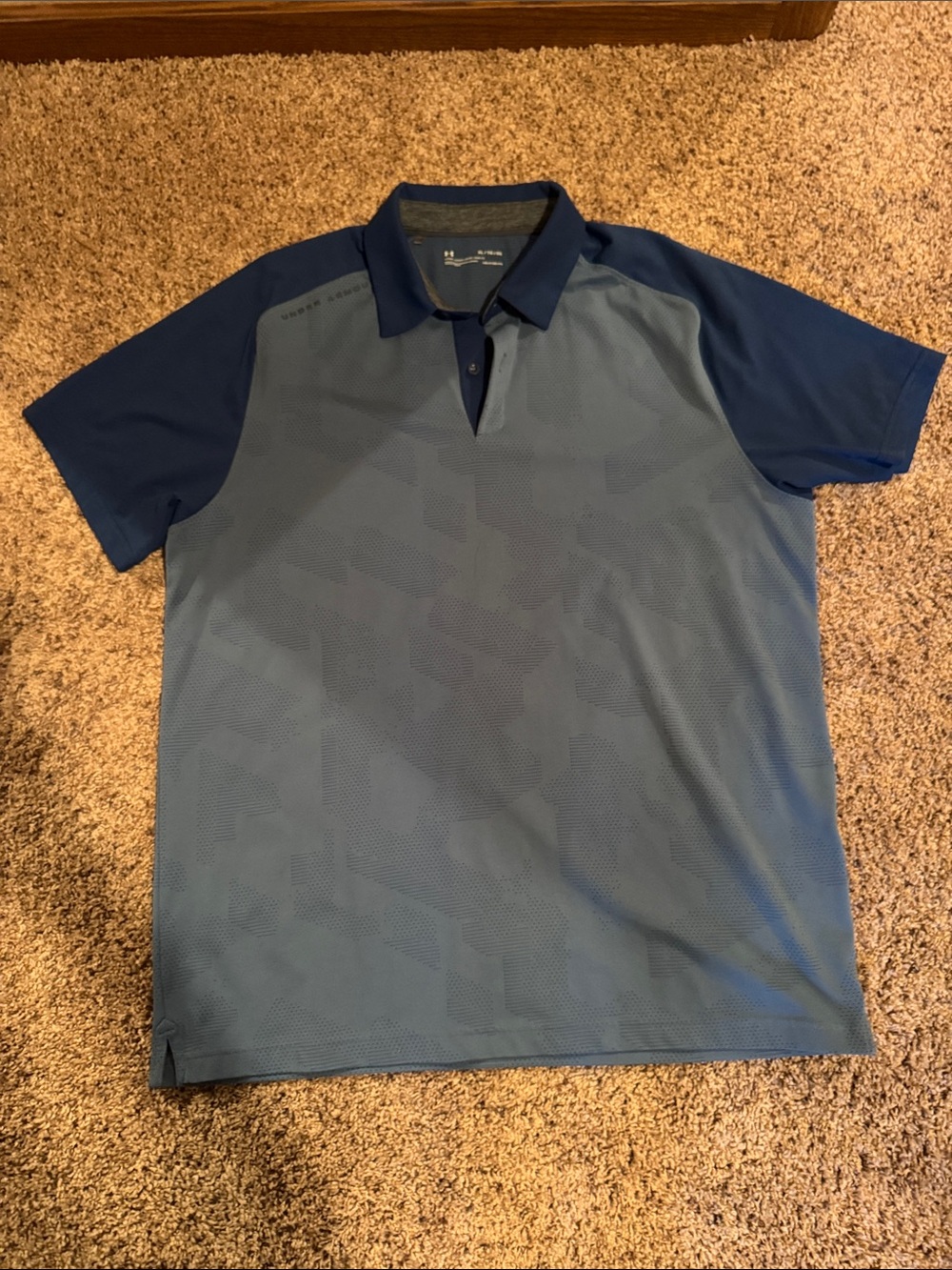 Under Armour Men’s Two-Tone Navy and Slate Polo